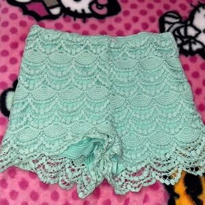 Charlotte Russe Mint Lace Trim Panties